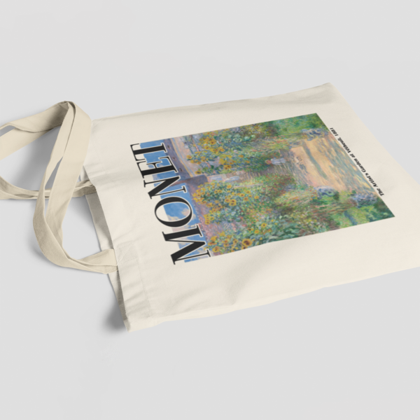 Tote Bag Claude Monet - The artist's garden at Vetheuil - Imagen 2