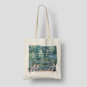 Tote Bag Claude Monet - Water Lilies and Japanese Bridge