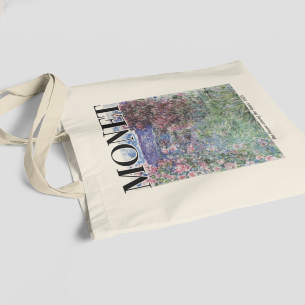 Tote Bag Claude Monet - The house among the roses - Imagen 2