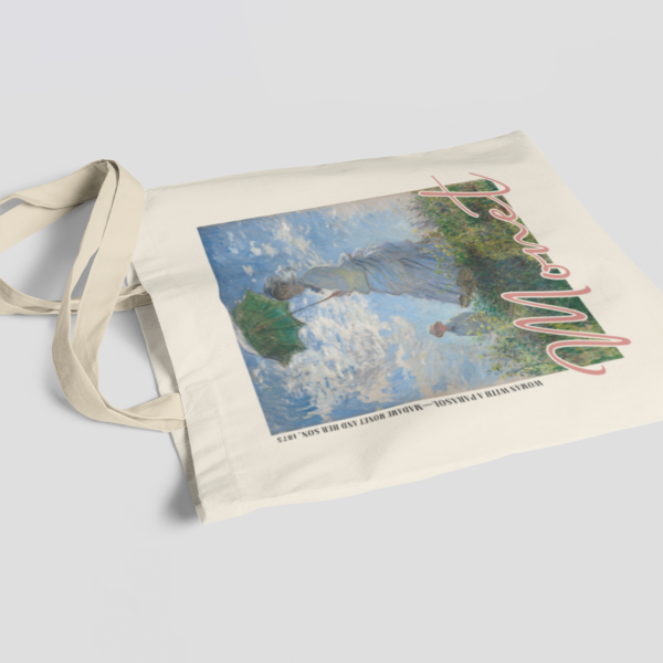 Tote Bag Claude Monet - Woman with a Parasol - Madame Monet and her son - Imagen 2